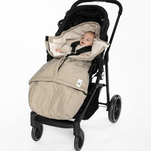 Evolutive Footmuff For Car Seats And Strollers Taupe - Image 3