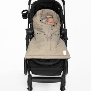 Evolutive Footmuff For Car Seats And Strollers Taupe - Image 4