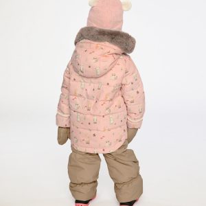Baby Two Piece Snowsuit Pink Animal Print - Image 4