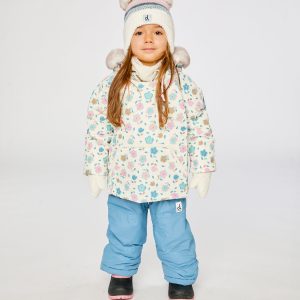 Alternative view of Baby Two Piece Snowsuit White With Floral Print