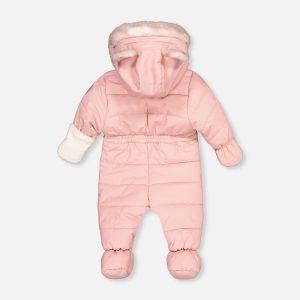 Alternative view of Baby One Piece Snowsuit For Car Seats Pale Dusty Pink