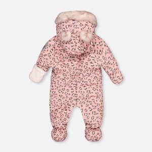 Alternative view of Baby One Piece Snowsuit For Car Seats Rose Leopard Print