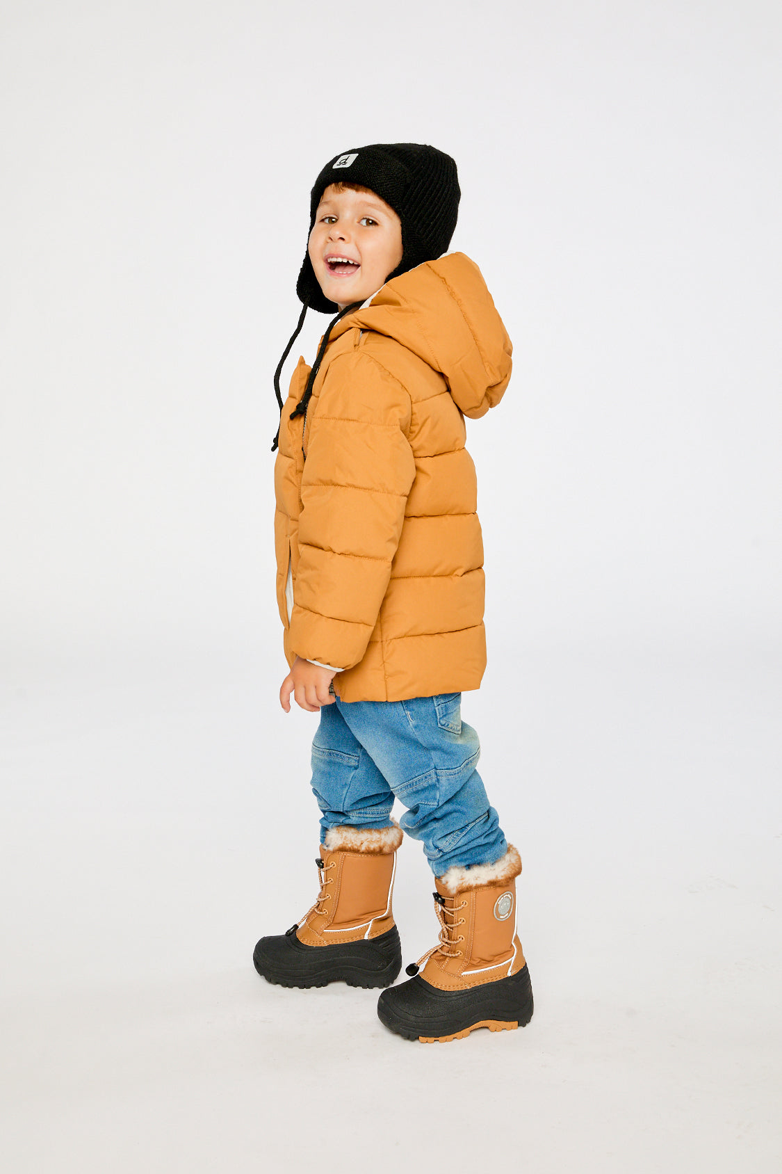 Winter Jacket Adapted For Car Seats Brown Sugar - Image 3