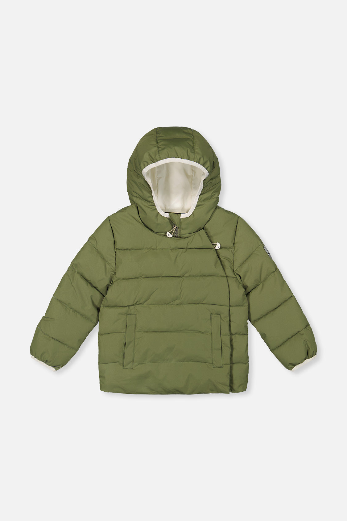Winter Jacket Adapted For Car Seats Olive Green - Image 6