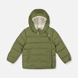 Winter Jacket Adapted For Car Seats Olive Green - Image 8