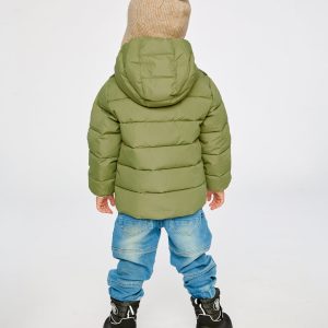 Winter Jacket Adapted For Car Seats Olive Green - Image 4