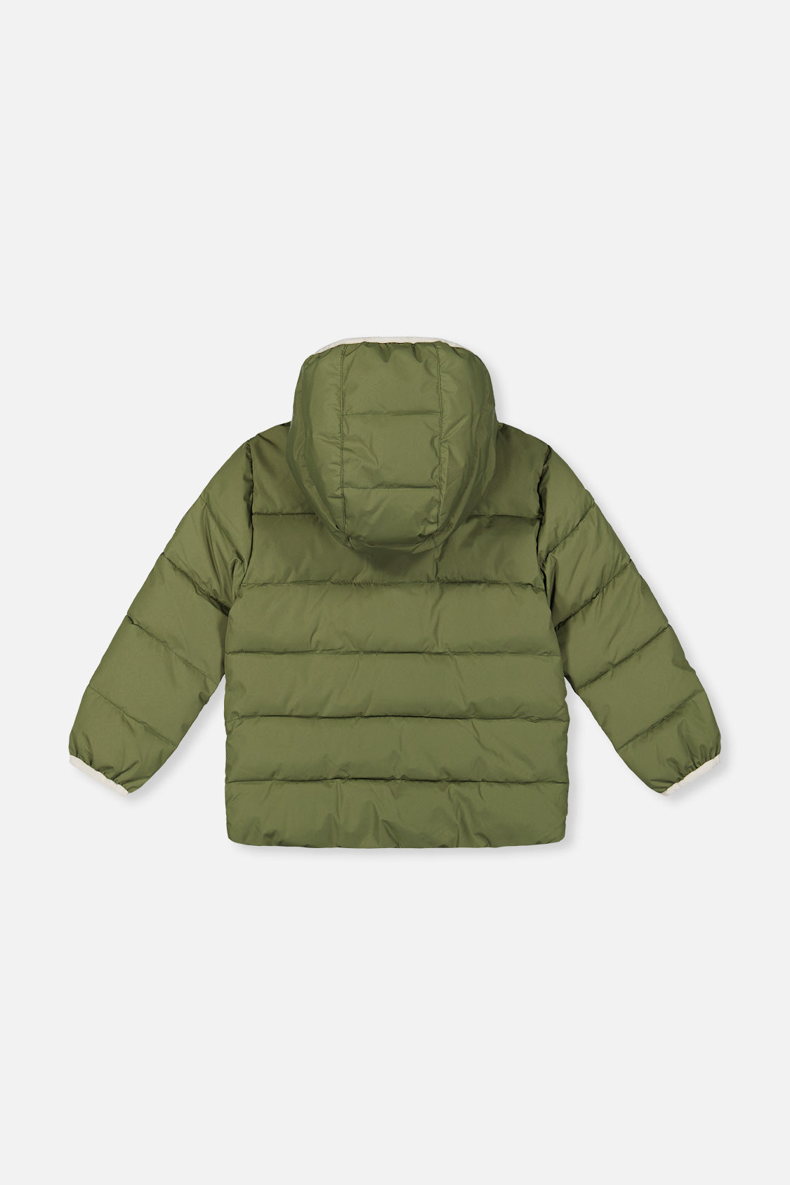 Winter Jacket Adapted For Car Seats Olive Green - Image 5