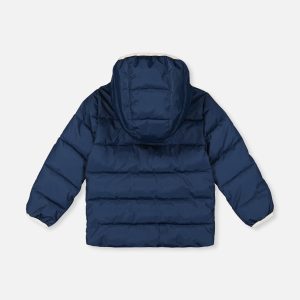 Winter Jacket Adapted For Car Seats Dark Blue - Image 5
