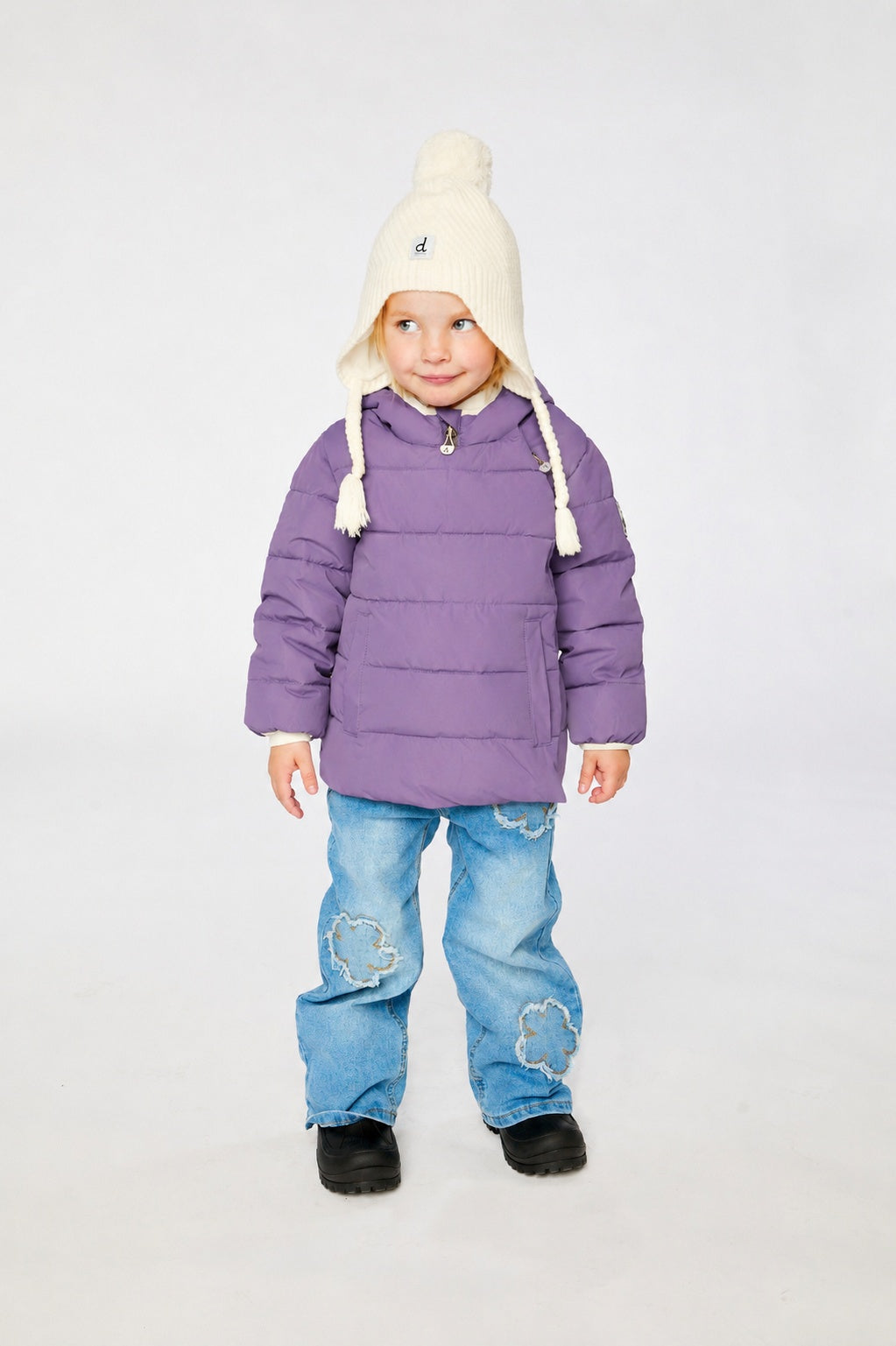 Winter Jacket Adapted For Car Seats Violet - Image 2