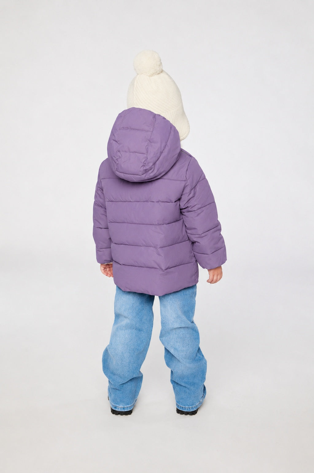 Winter Jacket Adapted For Car Seats Violet - Image 4
