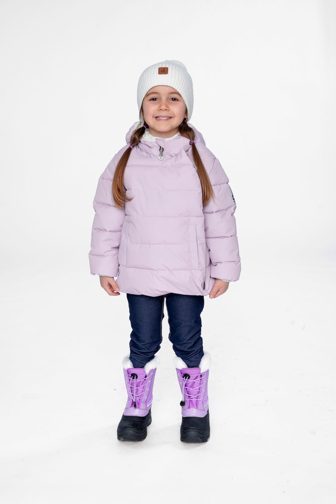 Winter Jacket Adapted For Car Seats Lavender - Image 2