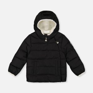 Winter Jacket Adapted For Car Seats Black