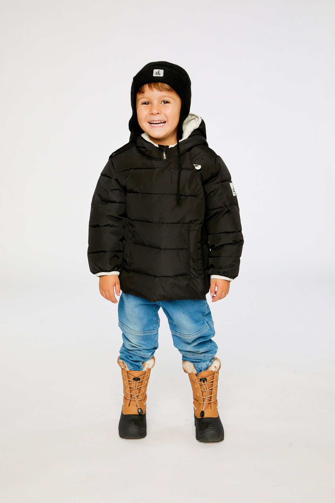 Winter Jacket Adapted For Car Seats Black - Image 2