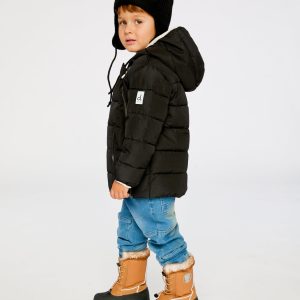 Winter Jacket Adapted For Car Seats Black - Image 3