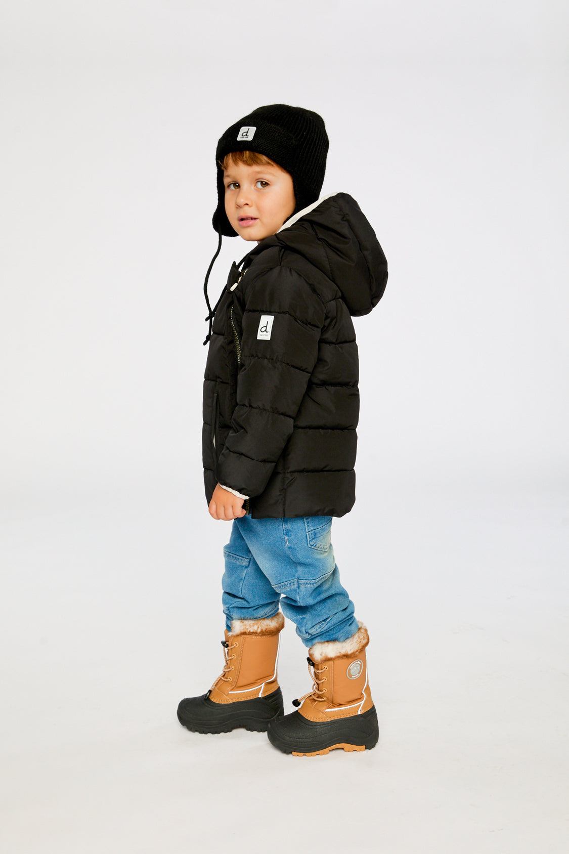 Winter Jacket Adapted For Car Seats Black - Image 3