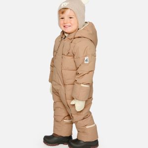 Baby Cloud One Piece Snowsuit Adapted For Car Seats Beige - Image 3