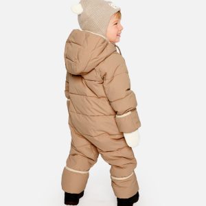 Baby Cloud One Piece Snowsuit Adapted For Car Seats Beige - Image 4