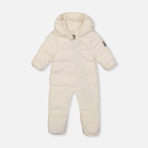 Baby Cloud One Piece Snowsuit Adapted For Car Seats Off White
