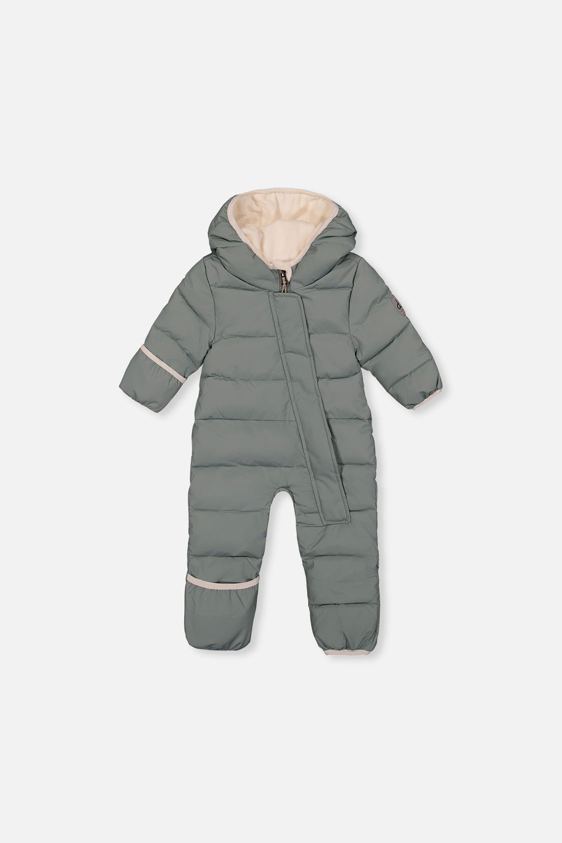 Baby Cloud One Piece Snowsuit Adapted For Car Seats Sage Green