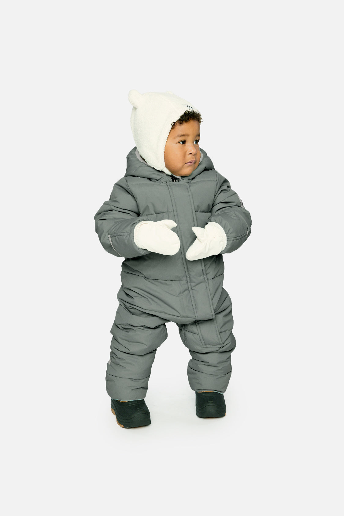 Baby Cloud One Piece Snowsuit Adapted For Car Seats Sage Green - Image 2