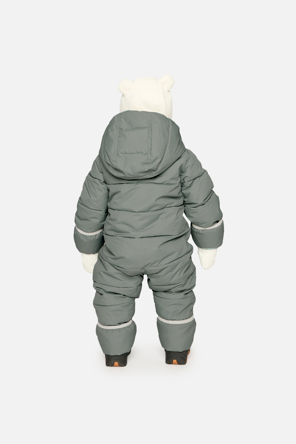 Baby Cloud One Piece Snowsuit Adapted For Car Seats Sage Green - Image 4
