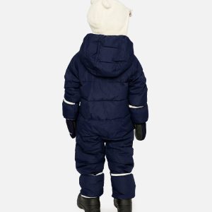 Baby Cloud One Piece Snowsuit Adapted For Car Seats Dark Blue - Image 4