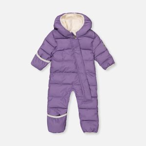 Baby Cloud One Piece Snowsuit Adapted For Car Seats Violet