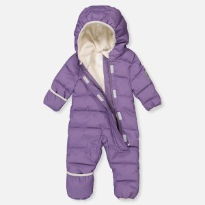 Baby Cloud One Piece Snowsuit Adapted For Car Seats Violet - Image 3