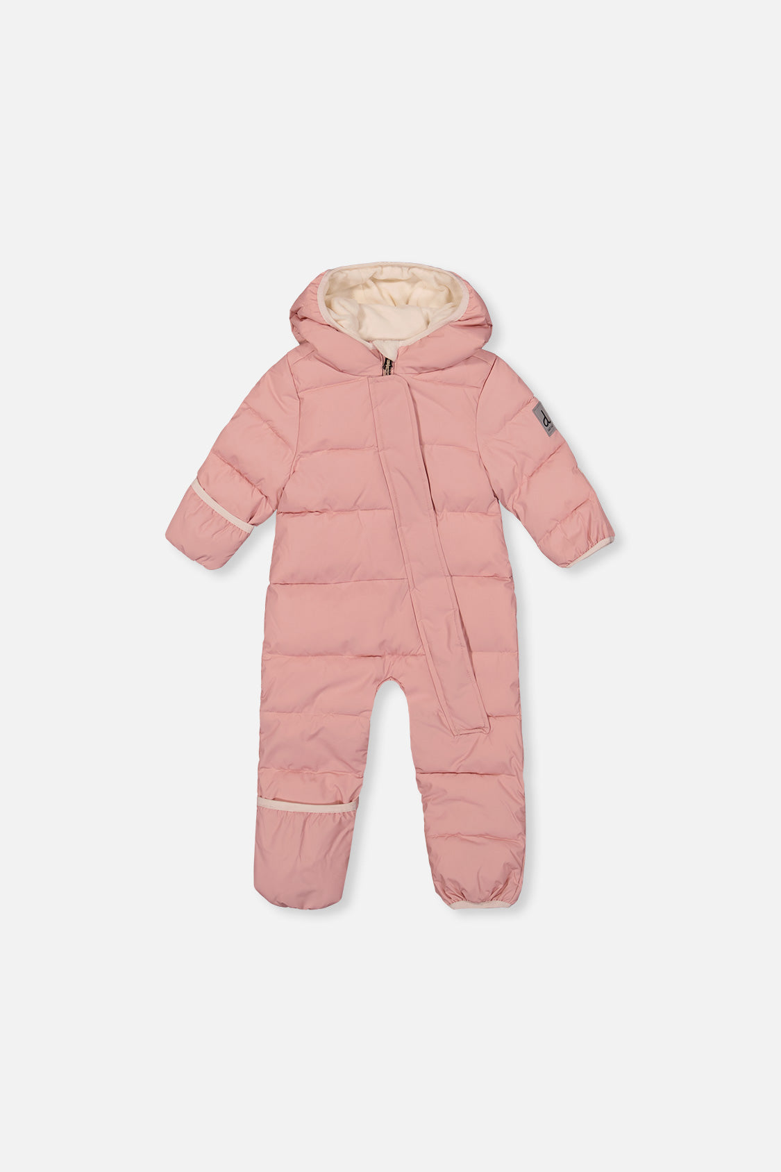 Baby Cloud One Piece Snowsuit Adapted For Car Seats Pale Dusty Pink