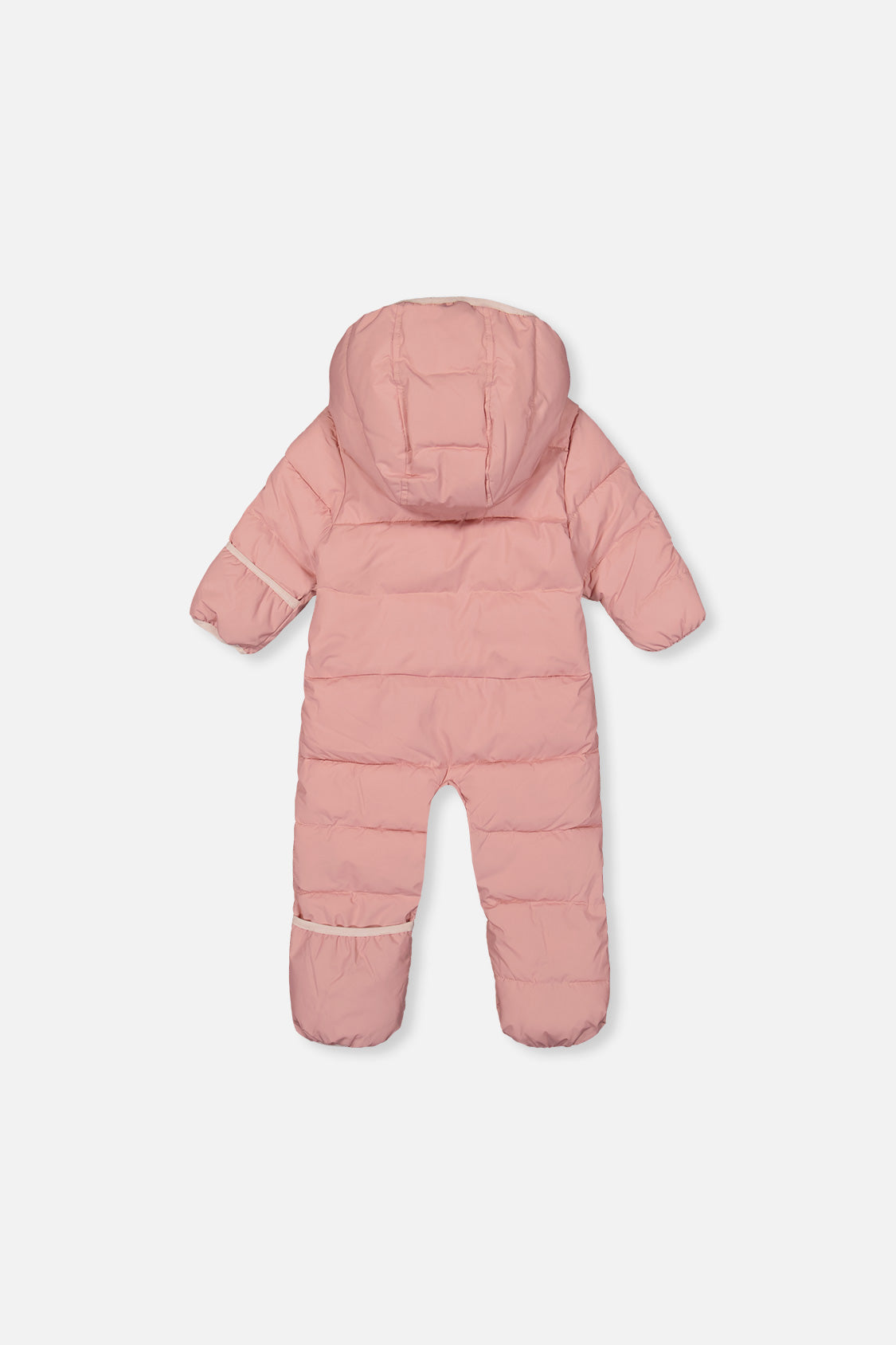Baby Cloud One Piece Snowsuit Adapted For Car Seats Pale Dusty Pink - Image 4