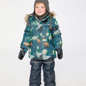 Alternative view of Two Piece Discover Snowsuit Blue Bear Print