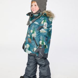 Two Piece Discover Snowsuit Blue Bear Print - Image 3