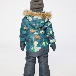 Two Piece Discover Snowsuit Blue Bear Print - Image 4