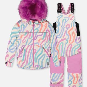Two Piece Discover Snowsuit Multicolored Line Print