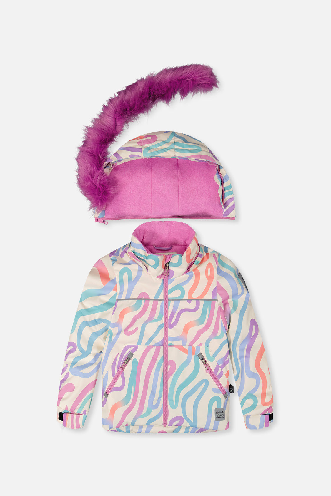 Two Piece Discover Snowsuit Multicolored Line Print - Image 2