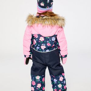 Kids One Piece Discover Snowsuit Blue Floral Print - Image 2