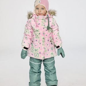 Alternative view of Two Piece Discover Snowsuit White With Retro Pink Print