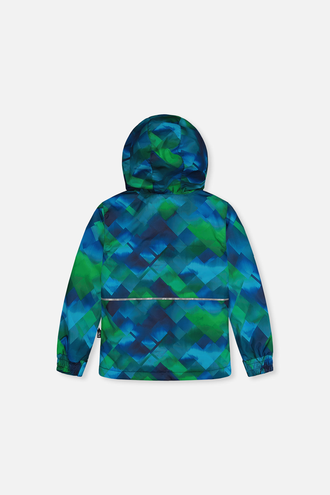 Light Weight Two Piece Chill Snowsuit Blue And Green Checkered Print - Image 5
