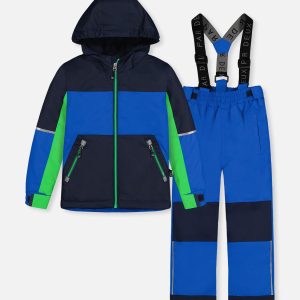 Light Weight Two Piece Chill Snowsuit Royal Blue And Green