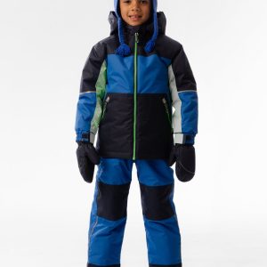 Light Weight Two Piece Chill Snowsuit Royal Blue And Green - Image 2