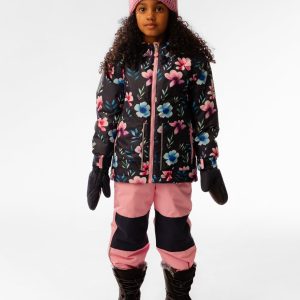 Light Weight Two Piece Chill Snowsuit Blue Floral Print - Image 2