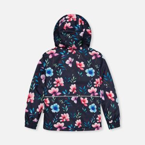 Light Weight Two Piece Chill Snowsuit Blue Floral Print - Image 5