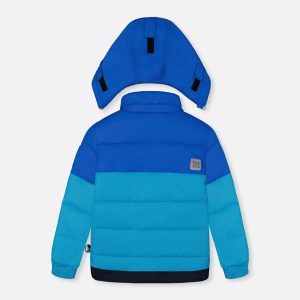 Two Piece Play Snowsuit Light And Dark Blue With Navy Pants - Image 3