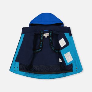 Two Piece Play Snowsuit Light And Dark Blue With Navy Pants - Image 4