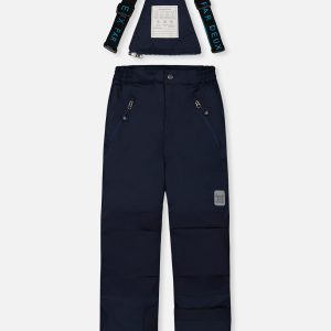 Two Piece Play Snowsuit Light And Dark Blue With Navy Pants - Image 5
