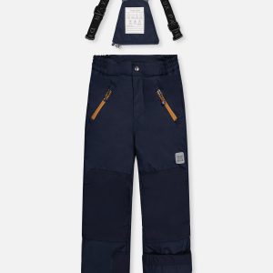 Two Piece Play Snowsuit Navy And Burgundy With Navy Pants - Image 5