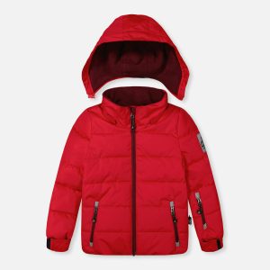 Alternative view of Two Piece Play Snowsuit Red With Black Pants