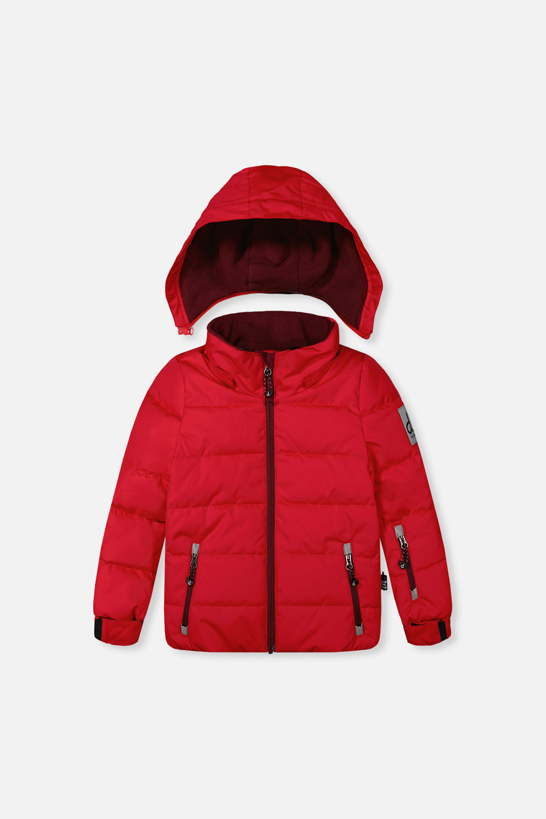 Two Piece Play Snowsuit Red With Black Pants - Image 2