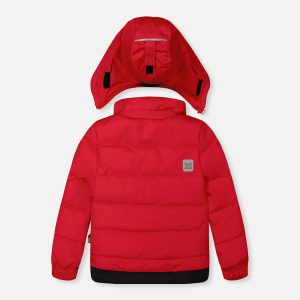 Two Piece Play Snowsuit Red With Black Pants - Image 3