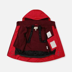 Two Piece Play Snowsuit Red With Black Pants - Image 4
